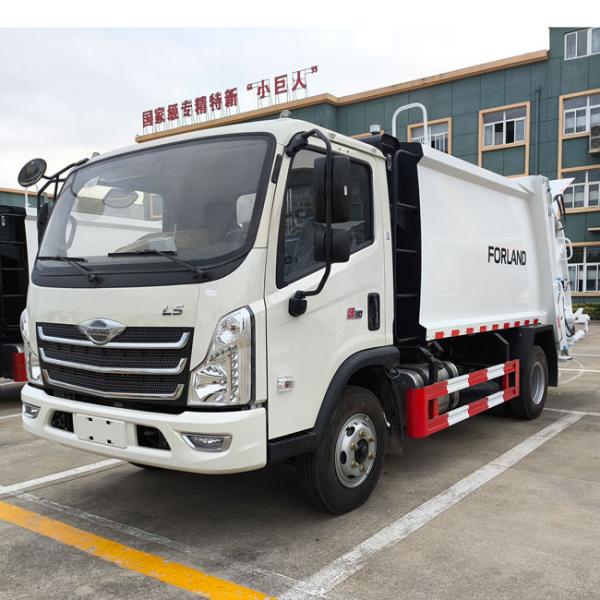Cheap Price 4x2 8CBM Compactor Garbage Truck With Sidecar Hitch Bucket for City Road