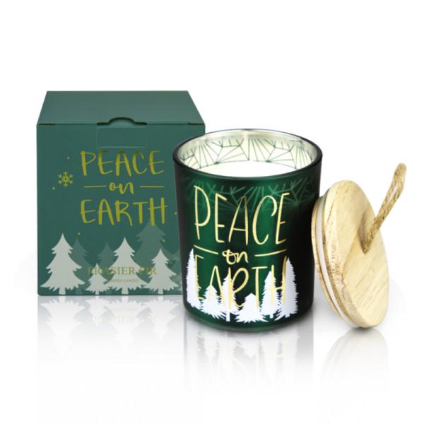 Buy Christmas Gift Set Fir Painted Scented Soy Jar Candles at wholesale prices