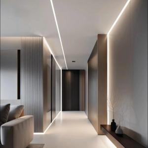 75*35mm Recessed Aluminum LED Profile For Office