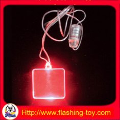 Quality Blinking Promotion Gift Customize logo printing Flashing Led Necklaces HL-B2114 for sale