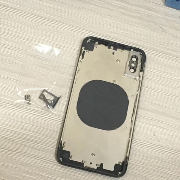 Iphone X rear glass panel and edge bezel, repair rear glass panel for Iphone X, Iphone X repair rear glass panel
