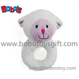 Quality 6&quot; Plush Lamb Baby Rattle Toys Handbell Toys for sale
