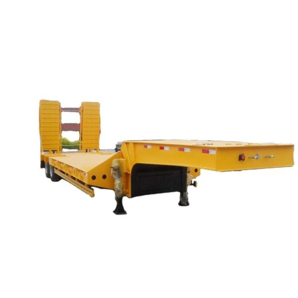 Aotong's 45-80tons 2/3/4 Axles Low Bed Semi-Trailer for Digger Durable Steel