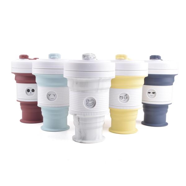 18oz Rubber Drinking Cups Silicone Household Products Double Wall