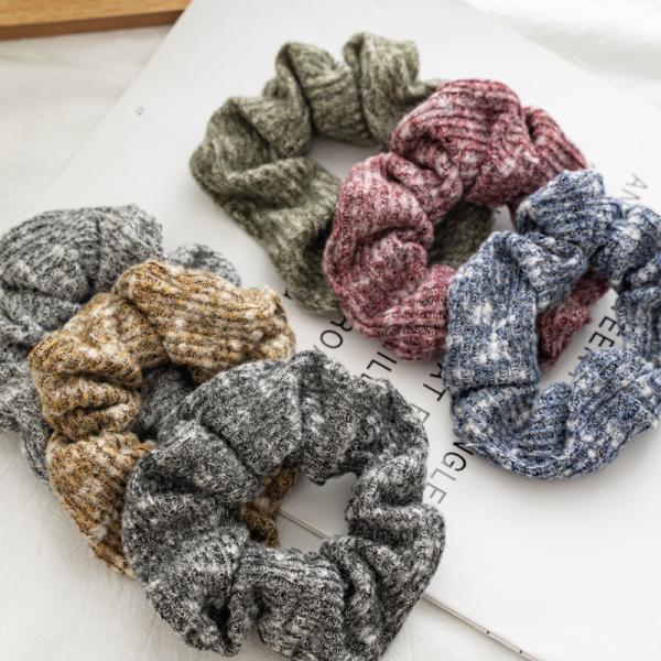 winter polyester striped large accessories Japan Korea ins hair rope lady scrunchies Yiwu wholesale