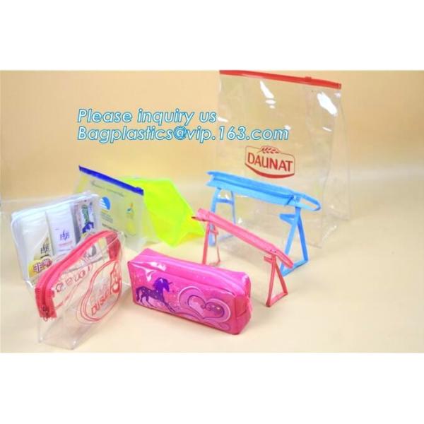 Tote Clear Plastic PVC Travel Toiletry Kit Bag toiletry bag, frosted zipper vinyl bag,promotional clear vinyl pvc zipper