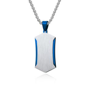 Stainless Steel Cross Pendant Necklace Christian Jewelry Satin Square Religious