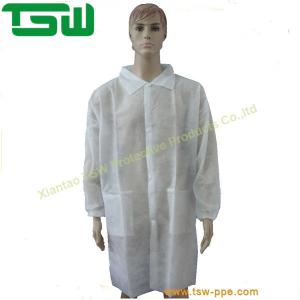 Anti Static 5XL Disposable Lab Coats With Elastic Cuffs