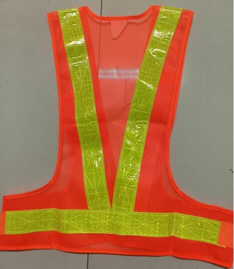 Traffic Class 2 Mesh Safety Vest 120gram Orange Safety Vest Mesh