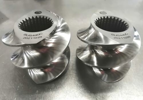 Model120 Standard 440C Stainless Steel Twin Screw Extruder Machine Segments Screw Elements