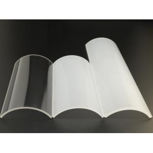 Smooth Frosted Curved Quartz Plate High Temperature Resistant Transparent Quartz