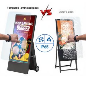 High Brightness Multi Language Outdoor LCD Digital Signage with TCP IP/PPPOE