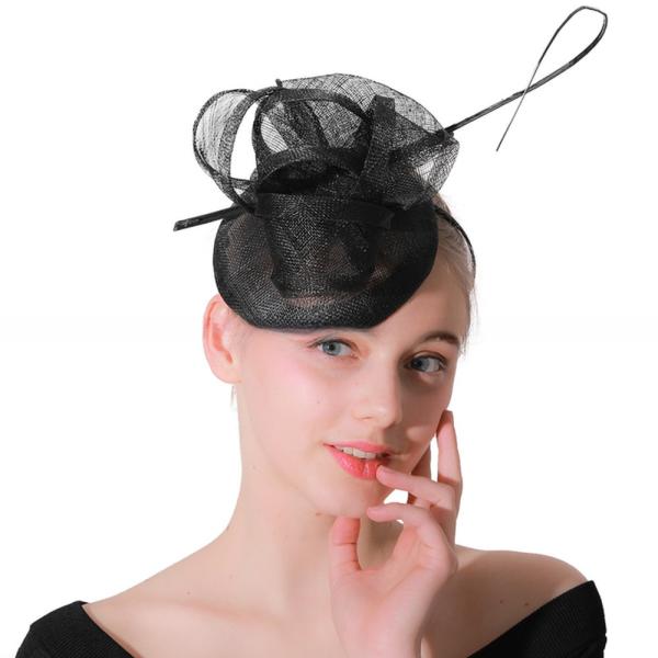 Dyed Party Decoration Wedding Sinamay Feather Fascinator with Headband Included