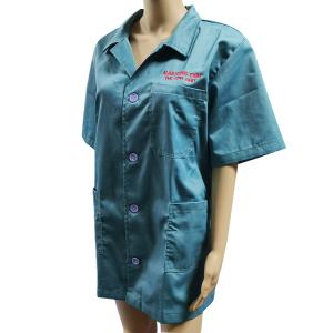 Cleanroom 65% Polyester 35% Cotton Short Sleeve ESD apparel