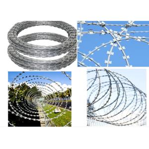 500mm Coil Diameter BTO-22 Galvanized Razor concertina Wire