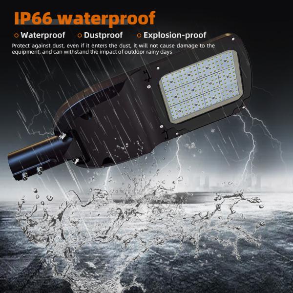 Ip66 Waterproof LED Solar Street Lights 50W 100W 150W For Outdoor Roads