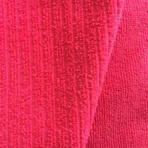 White 100% polyester microfiber single side design towel