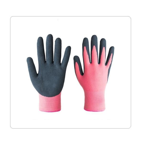 Buy Gardening Cleaning Sandy Latex Palm Coated 15 Gauge Nylon Spandex Gloves at wholesale prices