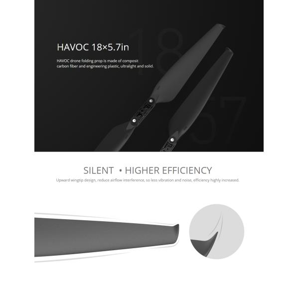 HAVOC 18x5.7 Inch Polymer Folding Propeller