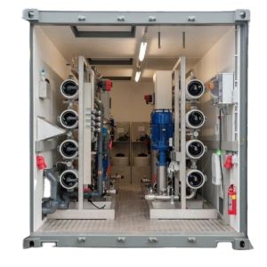 Containerized Reverse Osmosis System with DOW BW30-400 Membrane and 5-35°C