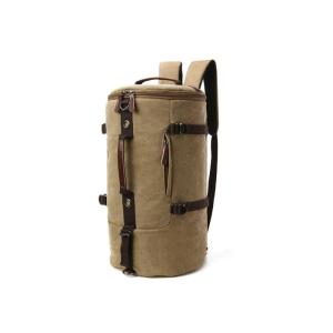 Unisex Stylish Travel Backpacks , Large Capacity Canvas Bucket Backpack