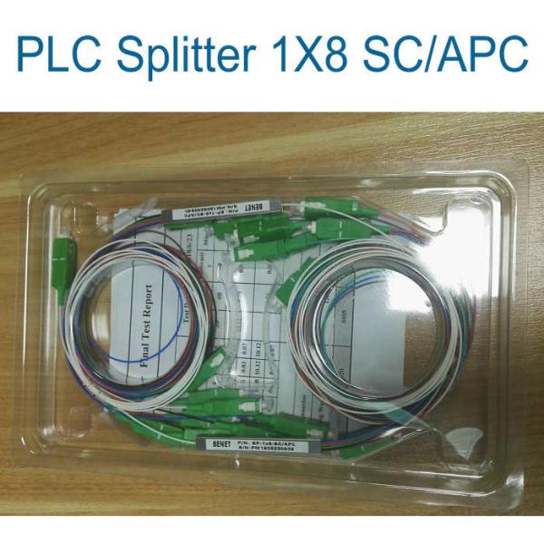 CATV 0.9mm Fiber Optic PLC Splitter With LC ST FC Connector