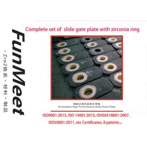 EMBEDDED ZIRCONIA RING WITH HIGH PERFORMANCE FOR SLIDE GATE PLATE