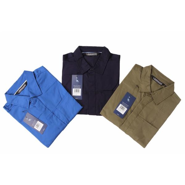 Solid Color Business Men'S Casual Stretch Shirts 59% Cotton 35% Nylon