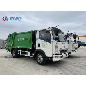 Howo LHD 6m3 Hydraulic Compression Garbage Truck