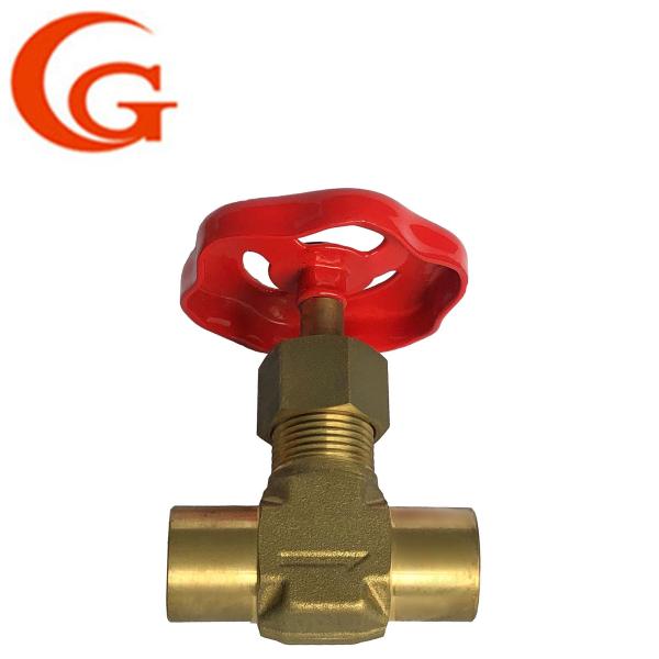 3/8in NPT Male Male Brass Needle Valve , JIS ANSI Brass Pressure Valve
