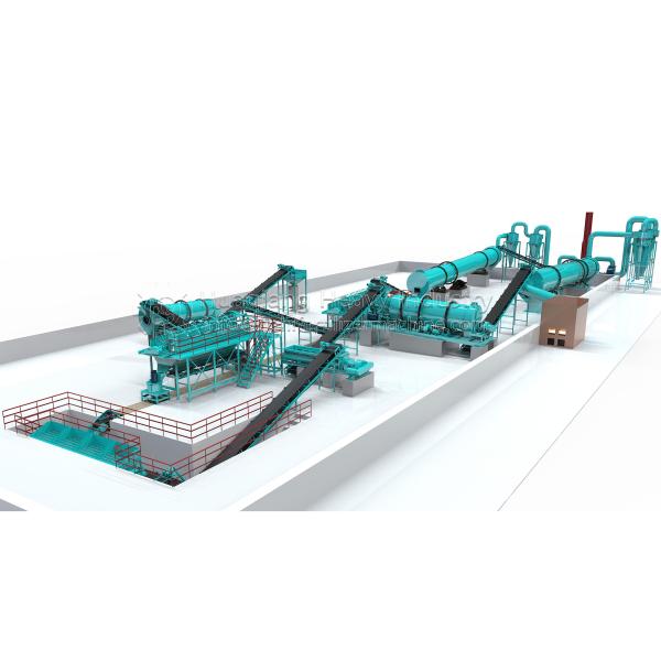 Buy 380 / 415V 2-6mm Organic Fertilizer Production Machine line at Chicken Manure at wholesale prices