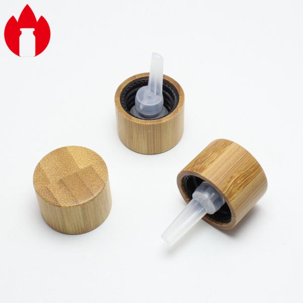 Buy 18mm Bamboo Plastic Screw Top Cap With Plastic Stopper at wholesale prices