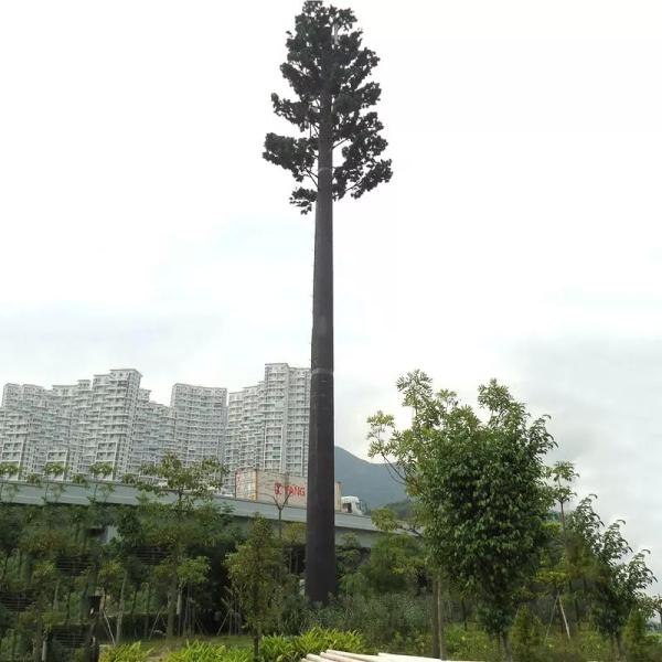 Buy Microwave Communication Camouflage Monopole Tower Broadcasting / 4g / Cell Phone Signal at wholesale prices