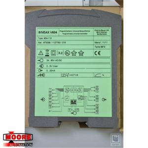SINEAX V604 604-112 GOSSEN CAMILLE PLC Module