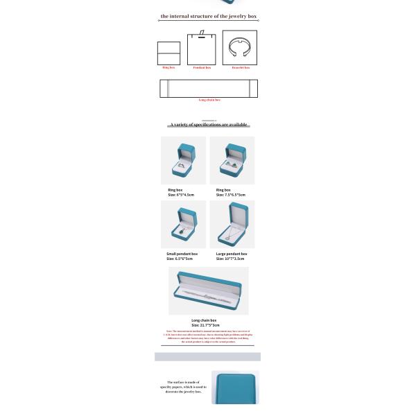 Peacock Green Eye-Catching Faux Leather Jewelry Packaging Box Set Luxury Case