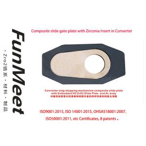 Converter Slide Gate Refractory With Embedded Zirconia Insert 22 Sliding Times