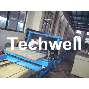 Galvanized Color Steel 30 - 150mm PU Sandwich Panel Forming Machine