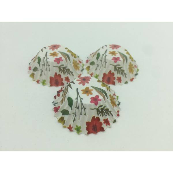 Buy Romantic Rose Colored Paper Cupcake Liners Greaseproof Food Grade Tray Disposable at wholesale prices