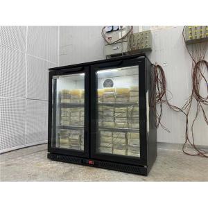 2 Glass Doors Counter Top Display Beer Cooler