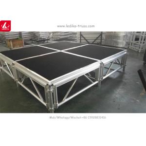 Quick Assembly Aluminum Stage Platform With Adjustable Height For Space-saving