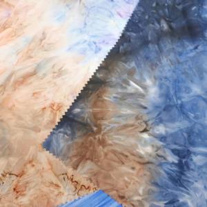 Yellow Printed Microfiber Fabric 160cm Breathable 100% Polyester