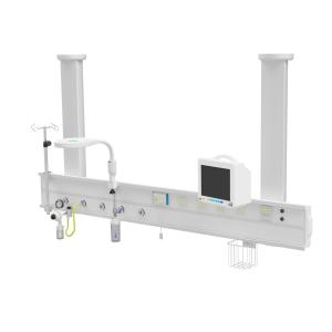 China 1.0m Rail Hospital Bed Head Panel Hanging Double Chamber on sale