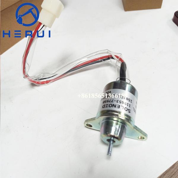 Fuel Shut Off Solenoid Valve 12V 119653-77950 11965377950 For 3TNE84 1503ES-12S5SUC5S