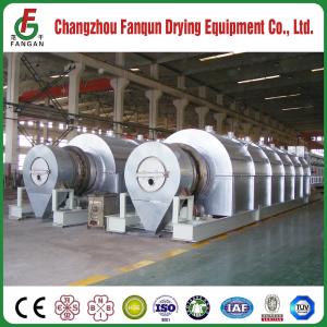 Steam Powder Bulk vacuum Rotating Drum Dryer 2-5T/D Cross Flow TUV