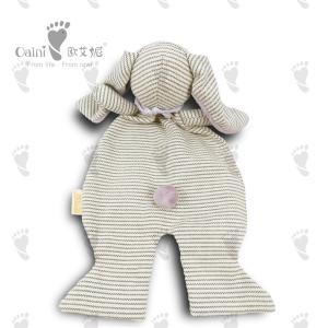Fashion Animal Scarf Stripe Plush Rabbit Baby Security Soothing Towel