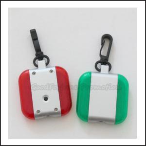 China bag shape reflective led safety hanger keyrings keychain gifts on sale