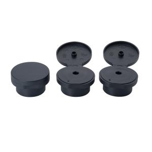 PP Plastic Black Plastic Big Top 28 mM Flip Top Conditioner Shampoo Bottle Cap