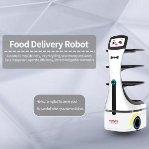 Restaurant Cute Autonomous Mobility Robot Food Delivery Service HD Screen