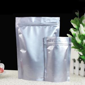 Doypack aluminum foil pouch packaging with zipper snack / sugar bags