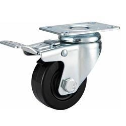 Buy 04-Medium duty caster Locking Eletroconductive rubber caster at wholesale prices